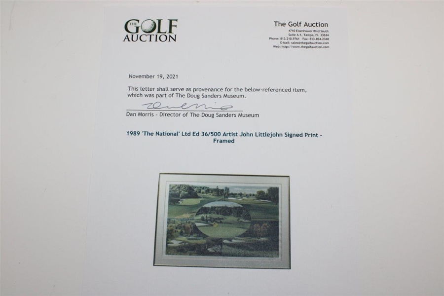 1989 'The National' Golf Club of Canada Ltd Ed 36/500 Artist John Littlejohn Signed Print - Framed