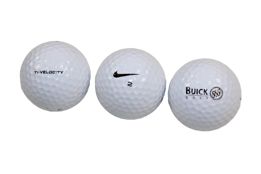 Tiger Woods Buick Logo Golf Balls in Boxes - Three (3) Sleeves Each