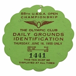 1955 U.S. Open at Olympic Club Thursday ticket - Jack Fleck Beats Hogan in Playoff