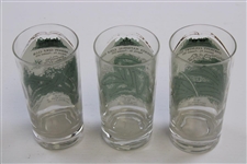 Augusta National, Merion & Oakmont CC Vintage Golf Drinking Glasses 