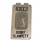 Bobby Clampetts Personal 1993 PGA Tour Member Money Clip/Badge