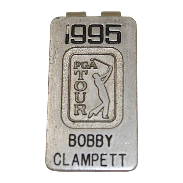 Bobby Clampetts Personal 1995 PGA Tour Member Money Clip/Badge