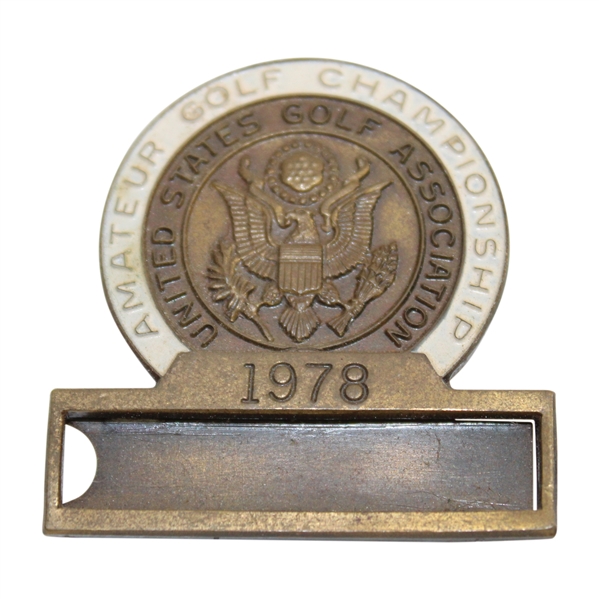 Bobby Clampetts 1978 US Amateur Championship Contestant Badge - Plainfield Country Club