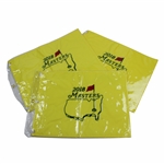 Three (3) 2018 Masters Tournament Embroidered Flags - Patrick Reed Winner