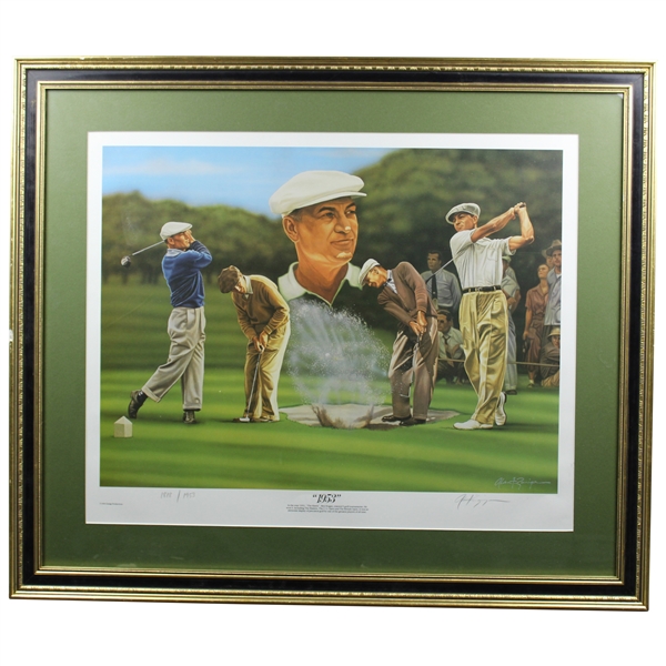 Ben Hogan 1953 Ltd Ed Print by Artist Zuniga #1818/1953 - Framed