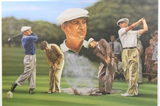 Ben Hogan '1953' Ltd Ed Print by Artist Zuniga #1818/1953 - Framed