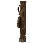 Vintage Brown Leather Golf Bag 