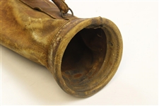 Vintage Brown Leather Golf Bag 