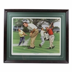 The King In Augusta Arnold Palmer Alan Zuniga Ltd Ed Print 1831/1964 - Framed
