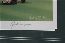 The King In Augusta Arnold Palmer Alan Zuniga Ltd Ed Print 1831/1964 - Framed