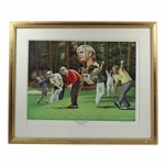 Jack Nicklaus 'The Master of Augusta' Alan Zuniga Ltd Ed 332/1988 Print - Framed