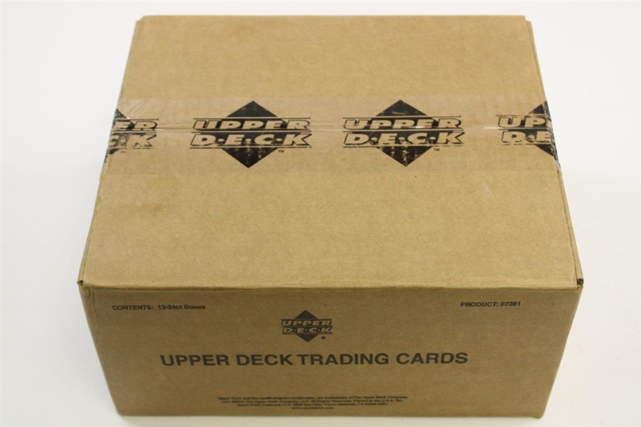 2001 Upper Deck Trading Cards Unopened Hobby Case of 12 Boxes  #17478 - Tiger Woods Rookie Set