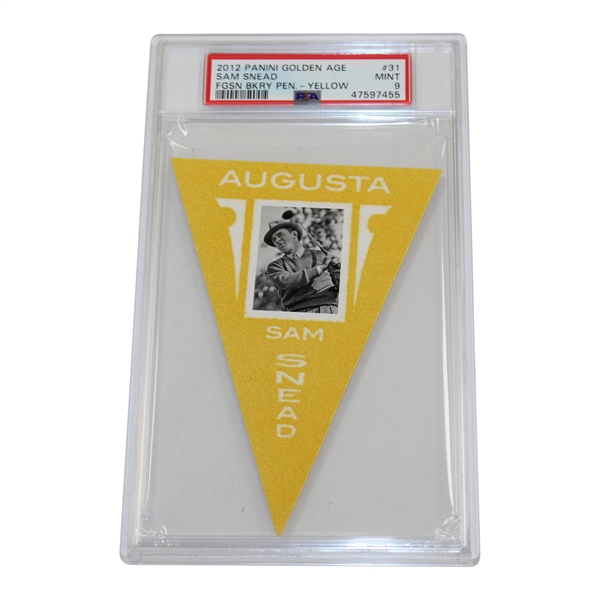 Sam Snead 2012 Panini Golden Age Golf Card #31 FGSN BKRY PEN.-Yellow PSA 9 MINT #47597455