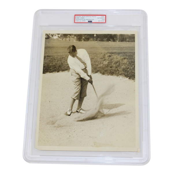 Bobby Jones Original News Service Photo 1929 U.S. Open Underwood & Underwood Type I PSA Authentic #84170751