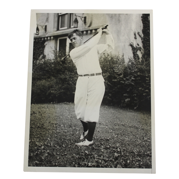Bobby Jones Post-Swing Wire Photograph - 9/3/1928