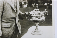 Bobby Jones Merion US Amateur Trophy Underwood & Underwood Photograph - 9/9/1924