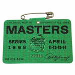 1968 Masters Tournament SERIES Badge #22315 - Bob Goalby Winner