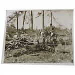 1930s Augusta National GC Original Photo of Bobby Jones & Wendell P. Miller Surveying Construction Workers