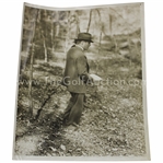 1930s Augusta National GC Original Photo of Bobby Jones & other Surveying Construction Land