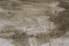 1930's Augusta National Golf Club Original Aerial Photo of 13th & 14th Fairways Under Construction