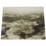 1930s Augusta National Golf Club Original Aerial Photo of 13th & 14th Fairways Under Construction