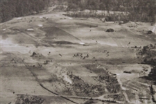 1930's Augusta National Golf Club Original Aerial Photo of 13th & 14th Fairways Under Construction