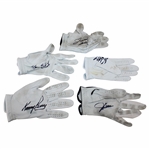 Stricker, Sheehan, Perry, Haas & Colbert Signed Personal Golf Gloves JSA ALOA