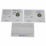 Hale Irwin, Fred Couples & Jim Colbert Signed Urbana CC Official Scorecards JSA ALOA