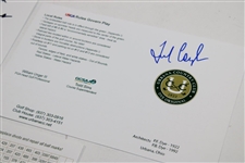 Hale Irwin, Fred Couples & Jim Colbert Signed Urbana CC Official Scorecards JSA ALOA