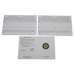 Hale Irwin, Fred Couples & Jim Colbert Signed Urbana CC Official Scorecards JSA ALOA