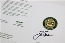 Jack Nicklaus Signed Urbana CC Official Scorecard JSA ALOA
