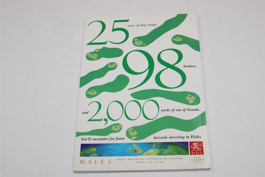 1995 Walker Cup at Royal Porthcawl Golf Club Program - Tiger Woods' Only Walker Cup