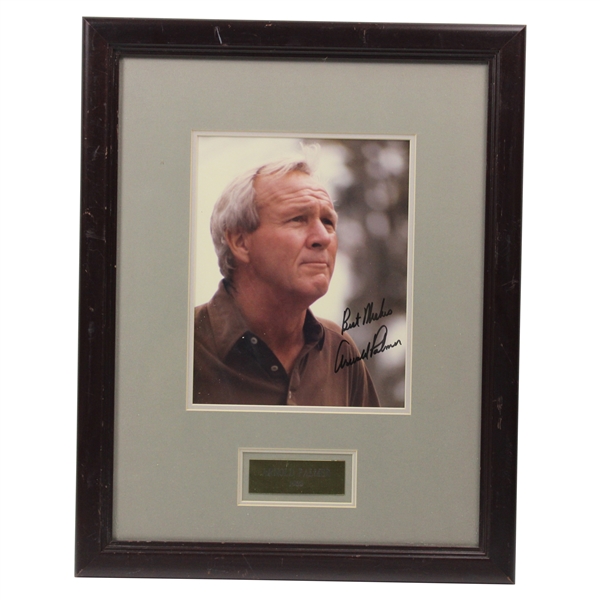 Arnold Palmer Signed 1988 Framed Photo Display JSA ALOA