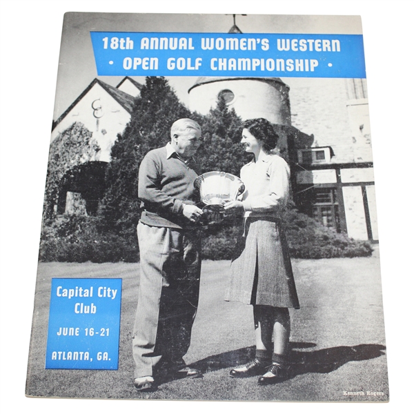1947 Western Open at Capital City Club Official Program - Louise Suggs Winner