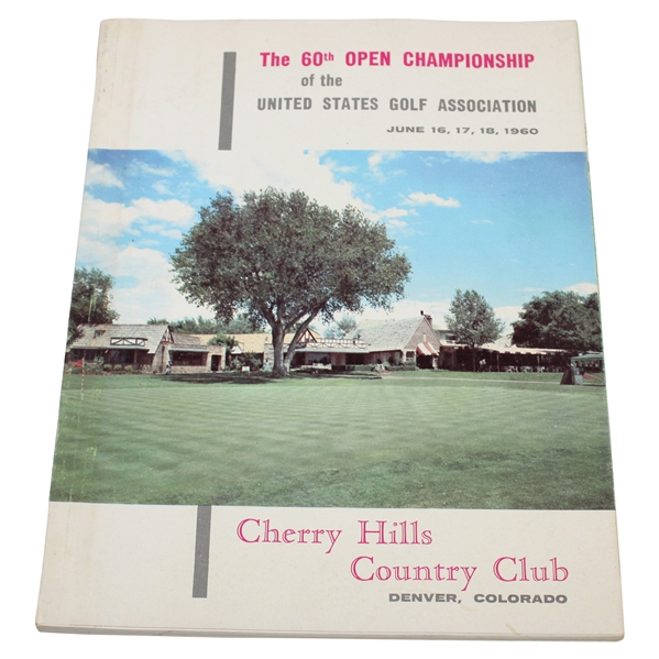 1960 US Open Championship at Cherry Hills CC Official Program - Arnold Palmer Winner