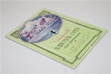 1934 US Open Championship at Merion Cricket Club Program - Olin Dutra Winner