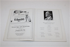 1934 US Open Championship at Merion Cricket Club Program - Olin Dutra Winner