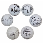LPGA Hall of Famers Sheehan, Pepper, Park, King, Mallon & Webb Signed Golf Balls JSA ALOA