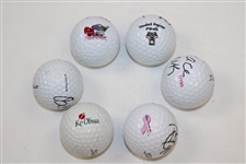 LPGA Hall of Famers Sheehan, Pepper, Park, King, Mallon & Webb Signed Golf Balls JSA ALOA