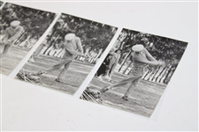 Six (6) Ben Hogan Individual Alex Morrison Stamped Shot Swing Sequence Photos