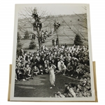 Babe Ruth & Babe Didrikson Original 1935 Wire Photo Fresh Meadow Country Club