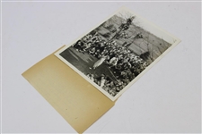 Babe Ruth & Babe Didrikson Original 1935 Wire Photo Fresh Meadow Country Club