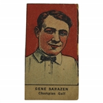 1921 Gene Sarazen W551 Champion Golf Hand Cut Golf Strip Rookie Card