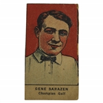 1921 Gene Sarazen W551 'Champion Golf' Hand Cut Golf Strip Rookie Card