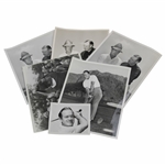Six (6) Golf Themed Original Photos of Bob Hope Captured by Alex Morrison