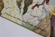Richfield Gasoline Complete Goofy Golf Puzzle & Envelope w/Alex Morrison Lesson #1 - Hanging Lie