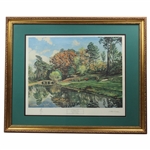 1966 Play On The 12th Green Masters Ltd Ed Watercolor Print Signed by Artist Arthur Weaver w/Remarque