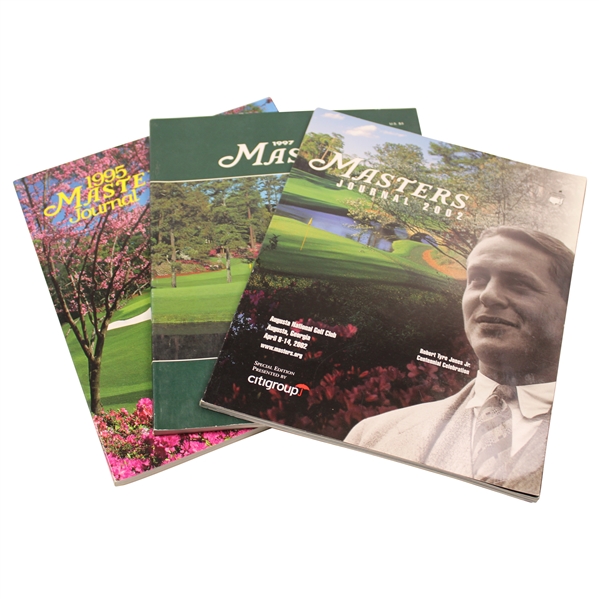 1995, 1997 & 2002 Masters Tournament Journals - Tigers Debut, First Win & 3rd Win