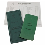 1995 Records of the Masters Book, Masters Yardage Book & 2001 Masters Pairing Sheet
