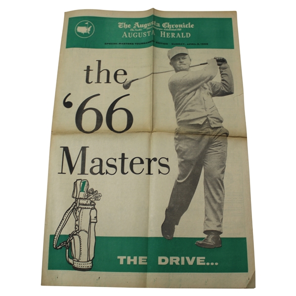 1966 The Augusta Chronicle Augusta Herald The Drive with Jack Nicklaus Sunday Newspaper